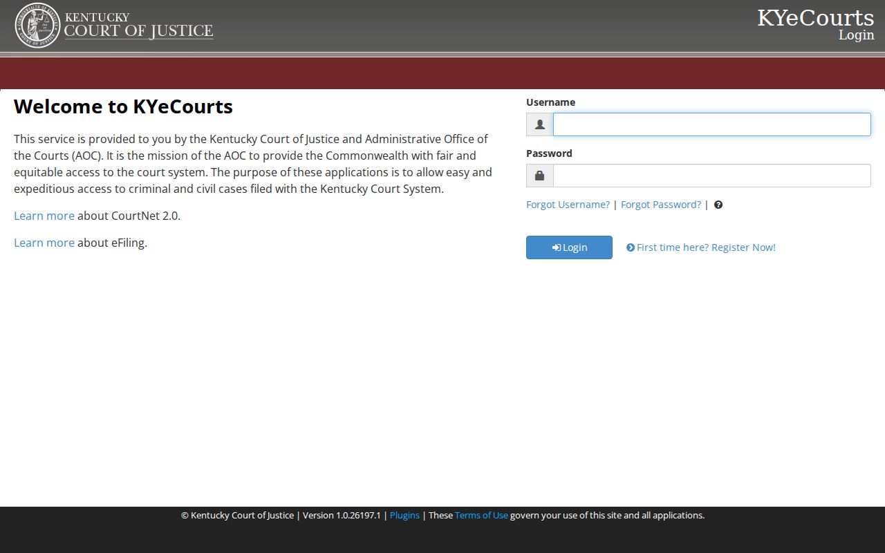 Owen County criminal court cases CourtNet subscriber search