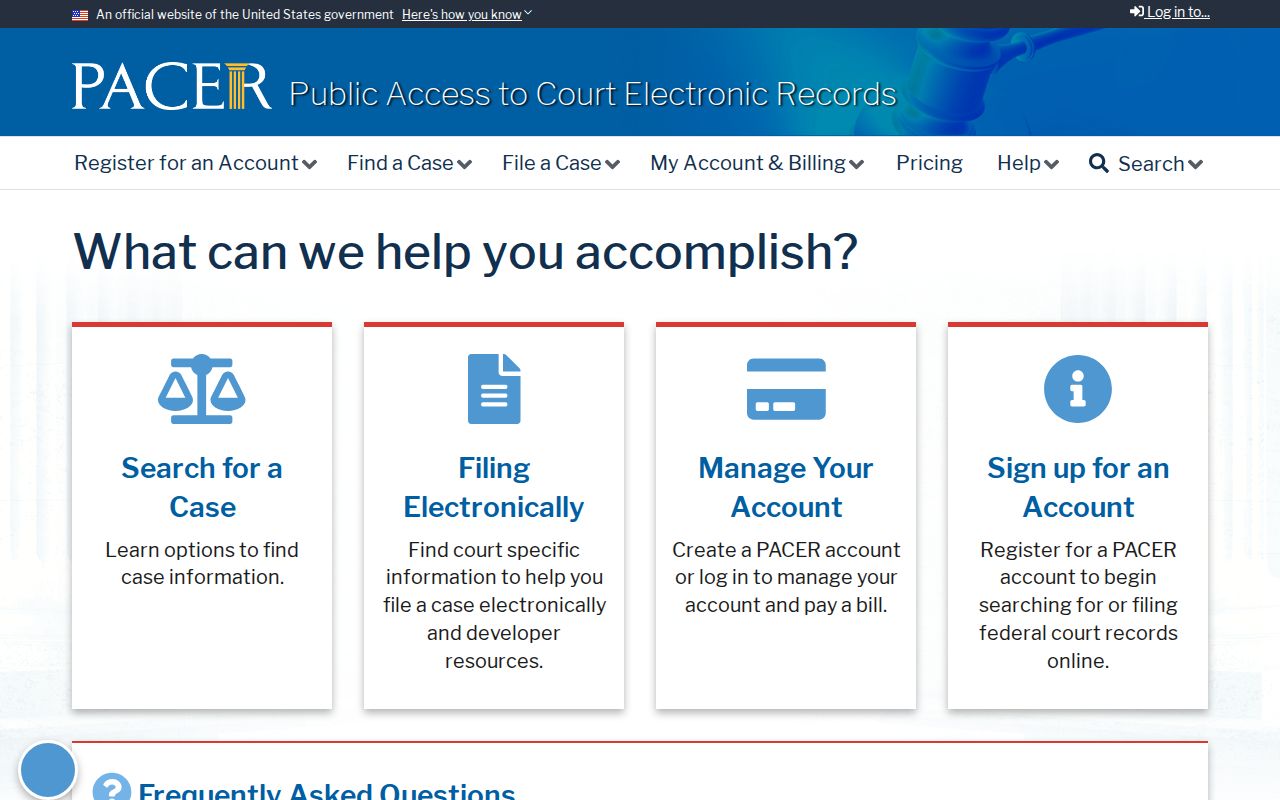 PACER search for federal Gratz criminal records