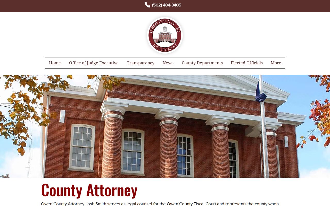Owenton criminal records source at the Owen County Attorney office